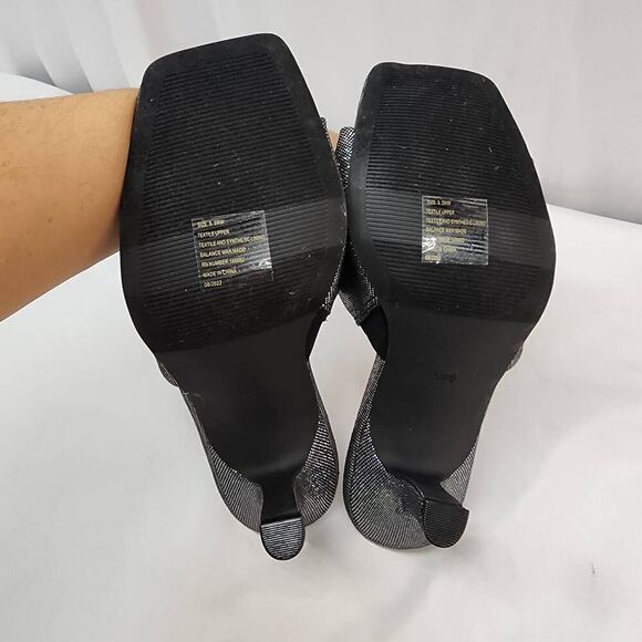 Torrid size 9 Iridescent Squared Toe Heel Sandal (WW) Double wide width - Picture 7 of 9